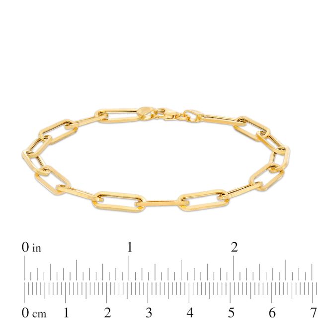 5.5mm Oval Link Chain Bracelet in Hollow 10K Gold - 8"|Peoples Jewellers