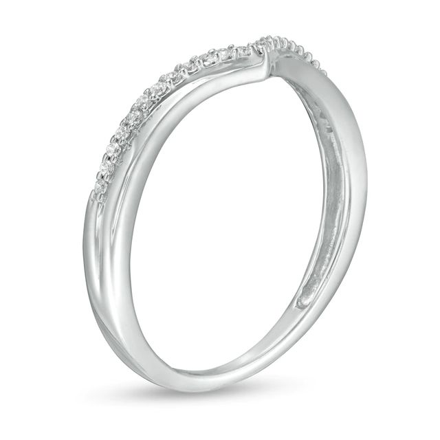 0.10 CT. T.W. Diamond Chevron Anniversary Band in 10K Gold|Peoples Jewellers