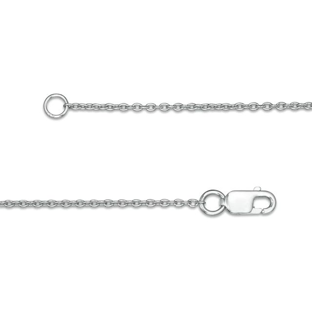 0.45 CT. T.W. Journey Diamond Curved Bar Necklace in 10K White Gold|Peoples Jewellers