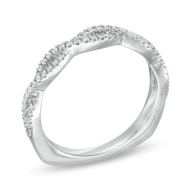 Kleinfeld® 0.23 CT. T.W. Diamond Twist Band in 14K White Gold