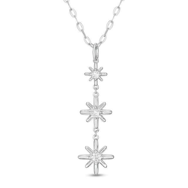 0.25 CT. T.W. Certified Canadian Diamond True North Triple Drop Pendant in 10K White Gold - 20" (I/I2)|Peoples Jewellers