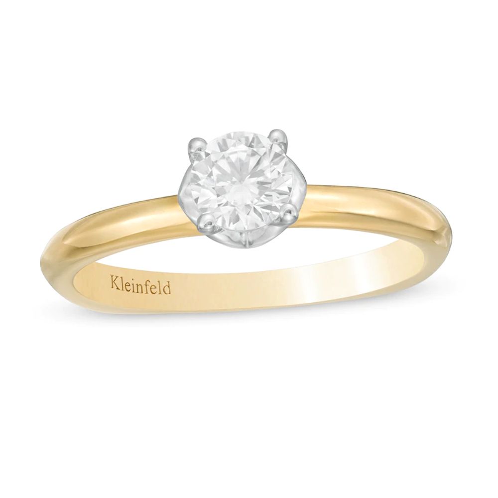 Kleinfeld® 0.48 CT. T.W. Diamond Solitaire Engagement Ring in 14K Two-Tone Gold (I/I1)|Peoples Jewellers