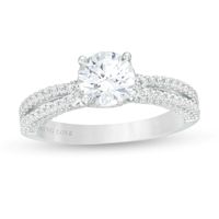 Vera Wang Love Collection 1.45 CT. T.W. Certified Diamond Frame Engagement Ring in 14K White Gold (I/SI2)|Peoples Jewellers