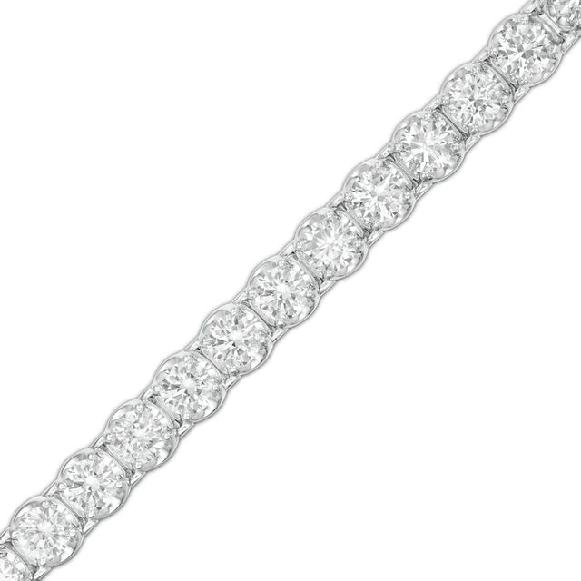 11.80 CT. T.W. Diamond Tennis Bracelet in 14K White Gold - 7.25"