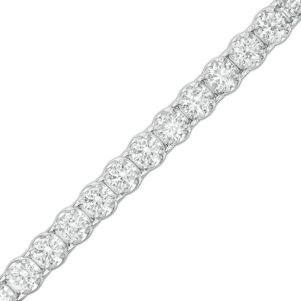 11.80 CT. T.W. Diamond Tennis Bracelet in 14K White Gold - 7.25"|Peoples Jewellers