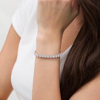 11.80 CT. T.W. Diamond Tennis Bracelet in 14K White Gold - 7.25"|Peoples Jewellers