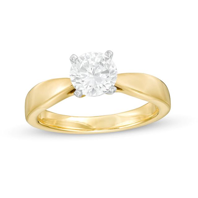 Celebration 100 1.00 CT. Canadian Certified Diamond Solitaire Engagement Ring in 14 Gold (I/SI2)|Peoples Jewellers