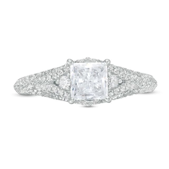 Vera Wang Love Collection 1.45 CT. T.W. Certified Princess-Cut Diamond Engagement Ring in 14K White Gold (I/SI2)|Peoples Jewellers