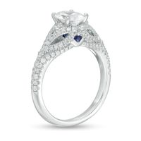 Vera Wang Love Collection 1.45 CT. T.W. Certified Oval Diamond Engagement Ring in 14K White Gold (I/SI2)|Peoples Jewellers