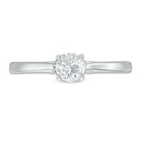 0.45 CT. T.W. Diamond Solitaire Split Shank Engagement Ring in 10K White Gold|Peoples Jewellers