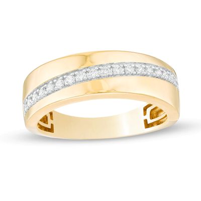 Men's 0.30 CT. T.W. Diamond Wedding Band in 14K Gold|Peoples Jewellers