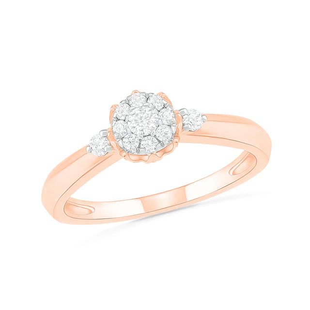 0.29 CT. T.W. Composite Diamond Bridal Set in 10K Rose Gold|Peoples Jewellers