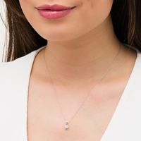 CT. Diamond Solitaire Pendant in 14K White Gold (I/I2)|Peoples Jewellers