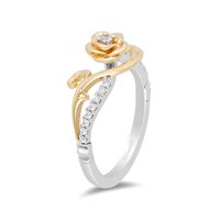 Collector's Edition Enchanted Disney Beauty and the Beast Diamond Ring in Sterling Silver and 10K Gold|Peoples Jewellers