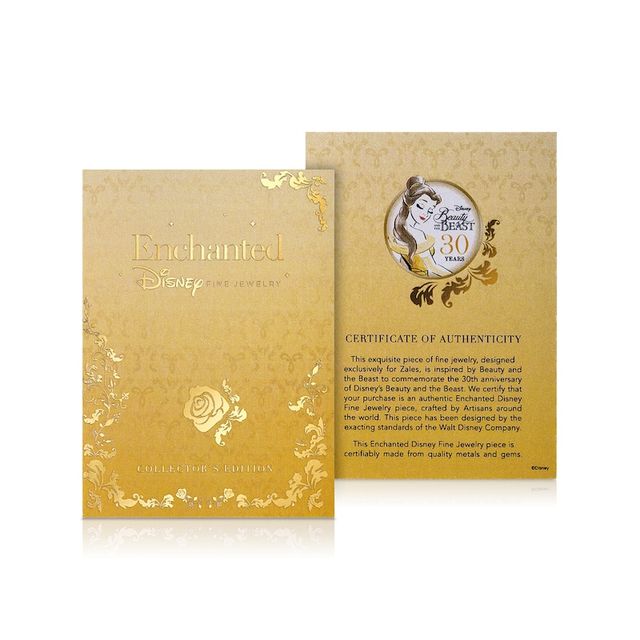 Collector's Edition Enchanted Disney Beauty and the Beast Diamond Stud Earrings in Sterling Silver|Peoples Jewellers