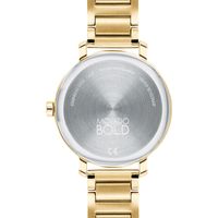 Ladies' Movado Bold® Evolution Crystal Accent Gold-Tone IP Watch with Gold-Tone Dial (Model: 3600705)|Peoples Jewellers