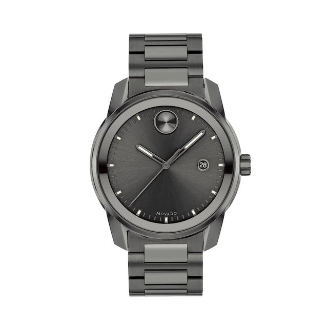 Men's Movado Bold® Verso Gunmetal Grey IP Watch with Grey Dial (Model: 3600736)|Peoples Jewellers
