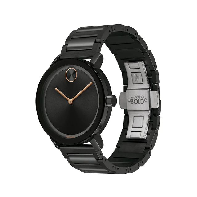 Men's Movado Bold® Evolution Black IP Watch with Black Dial (Model: 3600752)|Peoples Jewellers