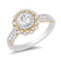 Collector's Edition Enchanted Disney Beauty and the Beast Diamond Engagement Ring in 14K Two-Tone Gold|Peoples Jewellers