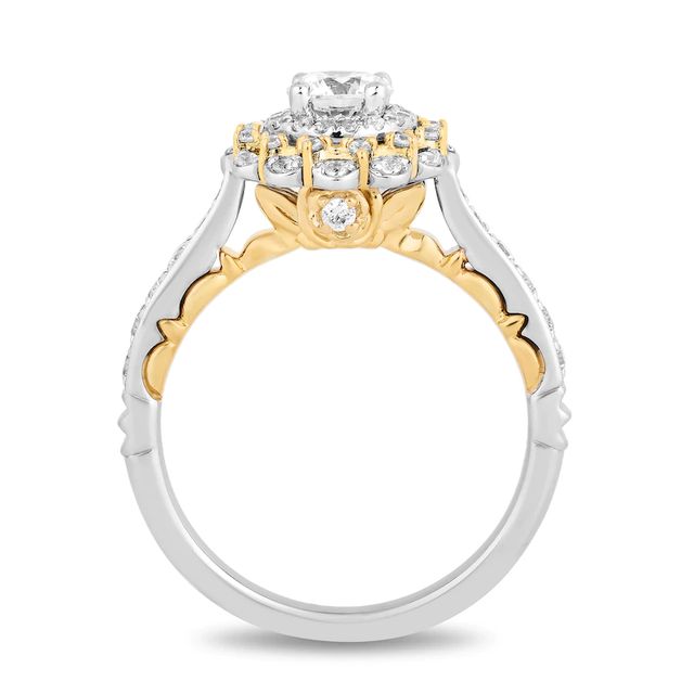 Collector's Edition Enchanted Disney Beauty and the Beast Diamond Engagement Ring in 14K Two-Tone Gold|Peoples Jewellers