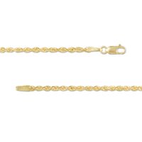 2.4mm Glitter Rope Chain Necklace in Solid 14K Gold - 20"|Peoples Jewellers