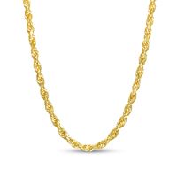 3.0mm Glitter Rope Chain Necklace in Solid 14K Gold - 24"|Peoples Jewellers