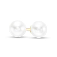 IMPERIAL® 6.0-6.5mm Freshwater Cultured Pearl Stud Earrings in 14K Gold|Peoples Jewellers