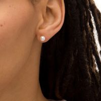 IMPERIAL® 6.0-6.5mm Freshwater Cultured Pearl Stud Earrings in 14K Gold|Peoples Jewellers