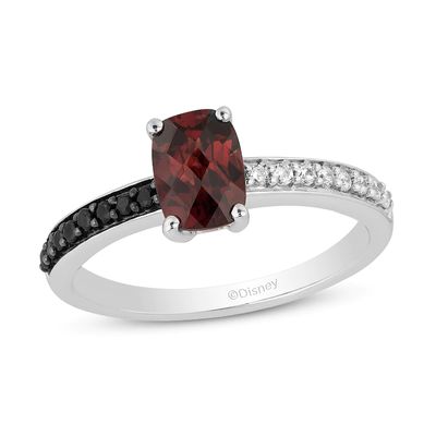 Disney Treasures 101 Dalmatians Garnet and 0.17 CT. T.W. Ring in Sterling Silver|Peoples Jewellers