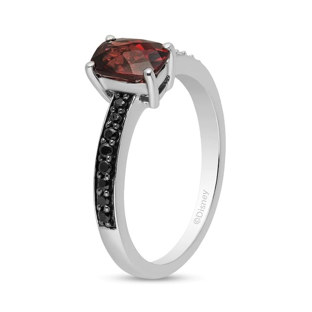 Disney Treasures 101 Dalmatians Garnet and 0.17 CT. T.W. Ring in Sterling Silver|Peoples Jewellers