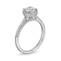 1.25 CT. T.W. Certified Canadian Diamond Frame Engagement Ring in 14K White Gold (I/I1)|Peoples Jewellers