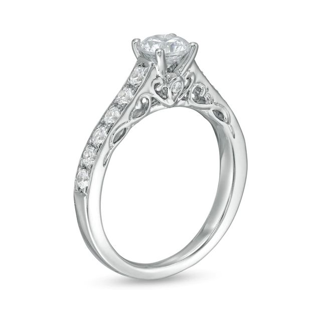 0.95 CT. T.W. Diamond Engagement Ring in 14K White Gold|Peoples Jewellers