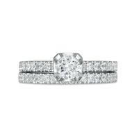 1.25 CT. T.W. Diamond Bridal Set in 14K White Gold|Peoples Jewellers