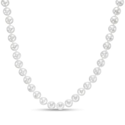IMPERIAL® 6.0-6.5mm Akoya Cultured Pearl Strand Necklace with 14K Gold Fish-Hook Clasp|Peoples Jewellers