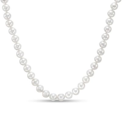 IMPERIAL® 6.0-7.0mm Freshwater Cultured Pearl Strand Necklace with 14K Gold Fish-Hook Clasp|Peoples Jewellers