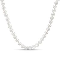 IMPERIAL® 6.0-7.0mm Freshwater Cultured Pearl Strand Necklace with 14K Gold Fish-Hook Clasp|Peoples Jewellers