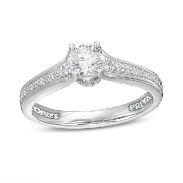 Peoples Private Collection 0.75 CT. T.W. Certified Diamond Engagement Ring in 14K Gold (F/I1