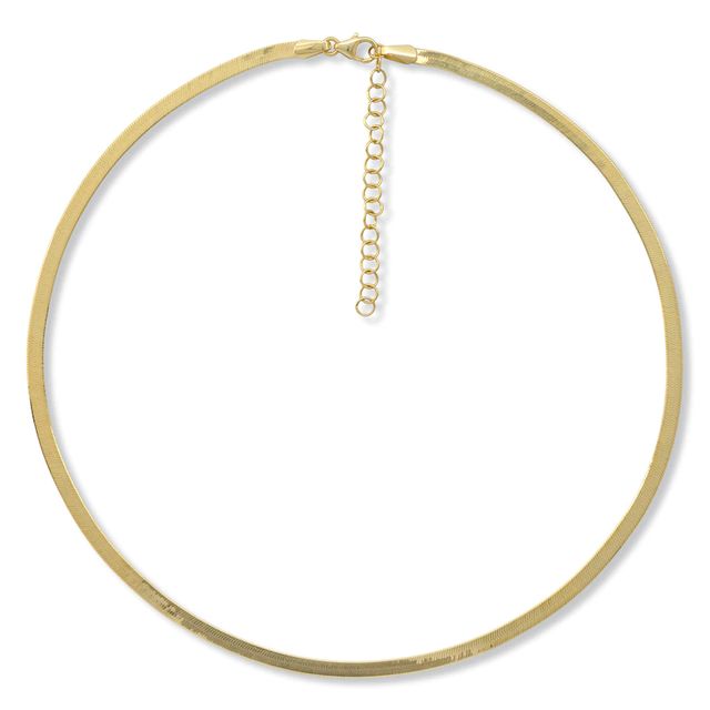 3.05mm Herringbone Chain Necklace in Solid 14K Gold - 20"|Peoples Jewellers