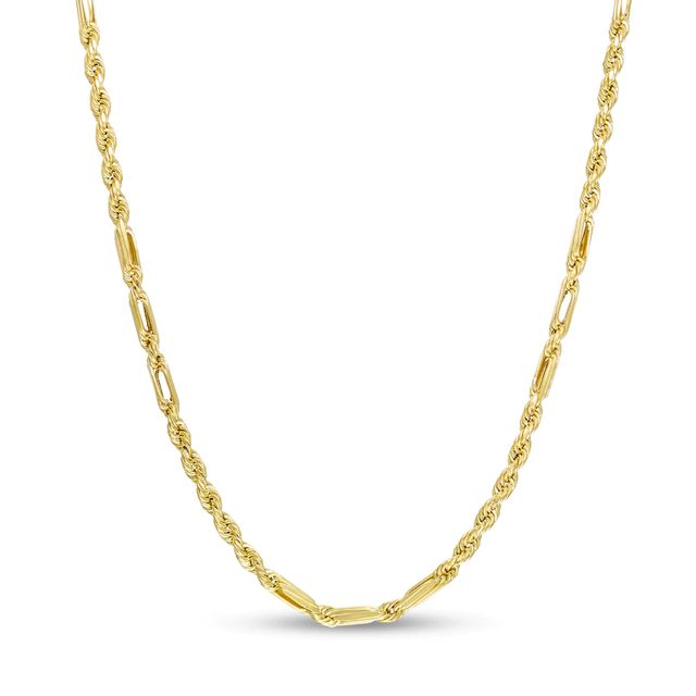 3.0mm Diamond-Cut Milano Rope Chain Necklace in Hollow 10K Gold - 20"