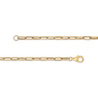 Emerald-Cut Garnet Solitaire and Paper Clip Chain "Y" Necklace in 10K Gold|Peoples Jewellers