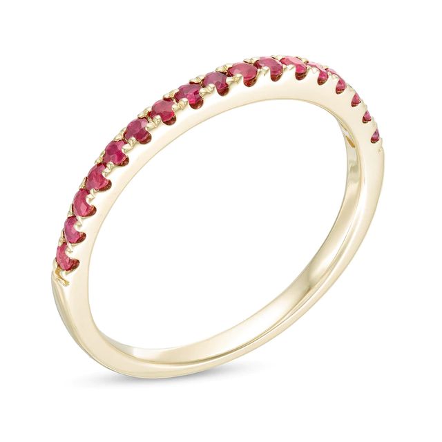 Ruby Petite Stackable Band in 10K Gold - Size 7|Peoples Jewellers