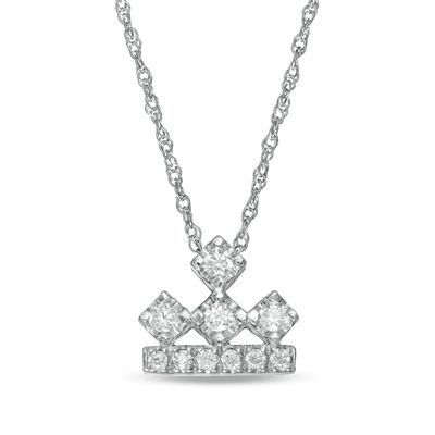 Peoples Private Collection 0.15 CT. T.W. Diamond Crown Pendant in 10K Gold|Peoples Jewellers