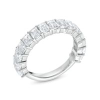 3.00 CT. T.W. Certified Emerald-Cut Lab-Created Diamond Anniversary Band in 14K White Gold (F/SI2)|Peoples Jewellers