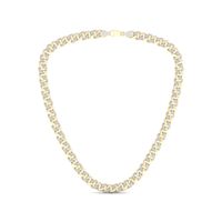 Men's 2.00 CT. T.W. Diamond Cuban Curb Chain Necklace in 10K Gold - 22"|Peoples Jewellers