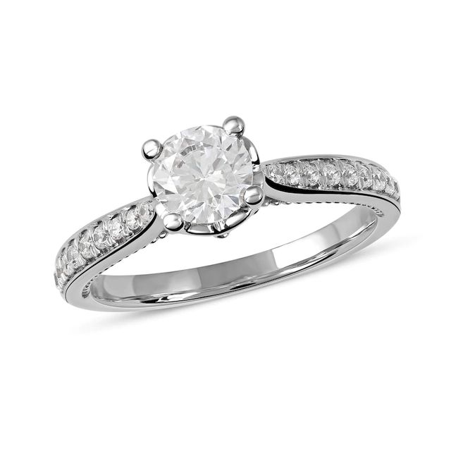 1.00 CT. T.W. Diamond Engagement Ring in 10K White Gold (J/I3)