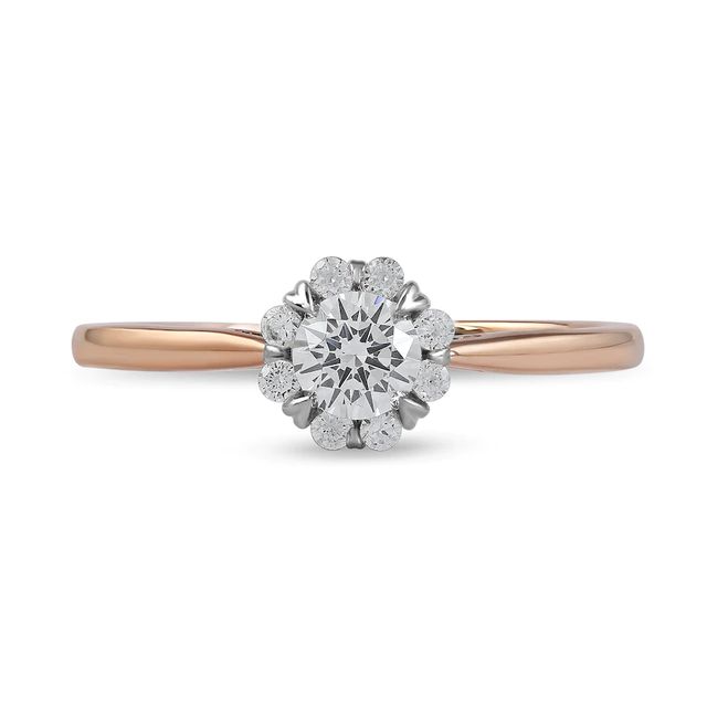 0.50 CT. T.W. Diamond Frame Engagement Ring in 10K Rose Gold (J/I3)|Peoples Jewellers