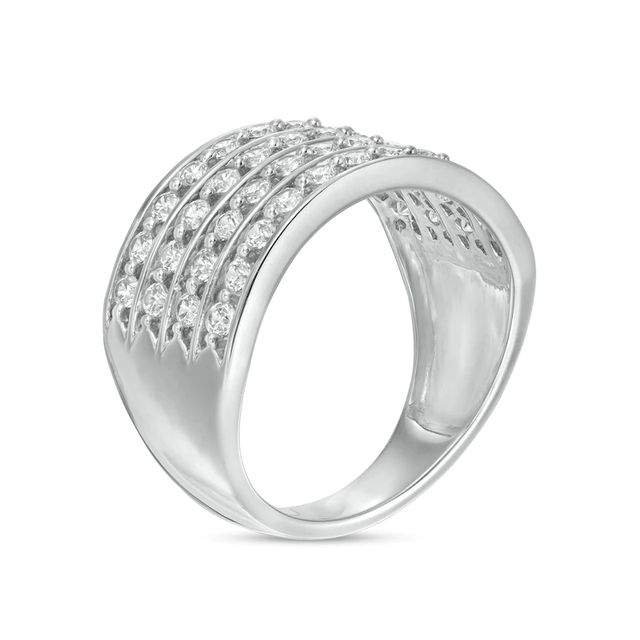 1.00 CT. T.W. Diamond Multi-Row Anniversary Ring in 10K Gold|Peoples Jewellers