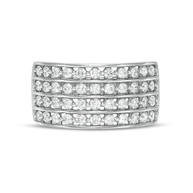 1.00 CT. T.W. Diamond Multi-Row Anniversary Ring in 10K Gold|Peoples Jewellers