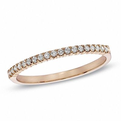 Previously Owned - 0.15 CT. T.W. Diamond Anniversary Band in 10K Rose Gold|Peoples Jewellers