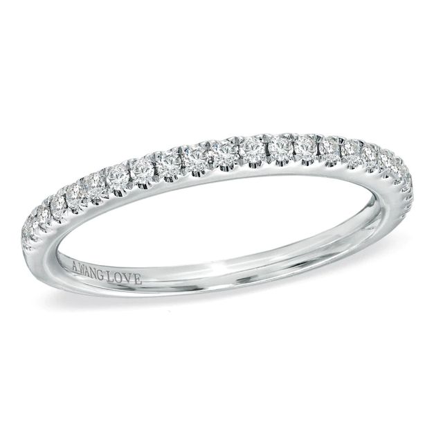 Previously Owned - Vera Wang Love Collection 0.23 CT. T.W. Diamond Anniversary Band in 14K White Gold|Peoples Jewellers